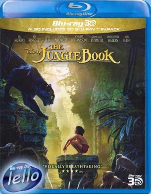 Blu-ray 3D: Disney's The Jungle Book (2016 Neel Sethi) NLO, Cd's en Dvd's, Blu-ray, Nieuw in verpakking, Avontuur, 3D, Ophalen of Verzenden