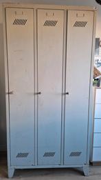 Stoere vintage locker 3deurs, Gebruikt, Ophalen