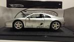 Ferrari F355 coupe light grey Hot Wheels metal 1:18 KRD, Ophalen of Verzenden, Zo goed als nieuw, Auto, Hot Wheels