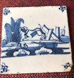 17e/18e eeuws? Tegeltje - Afbeelding Hond, Ophalen of Verzenden