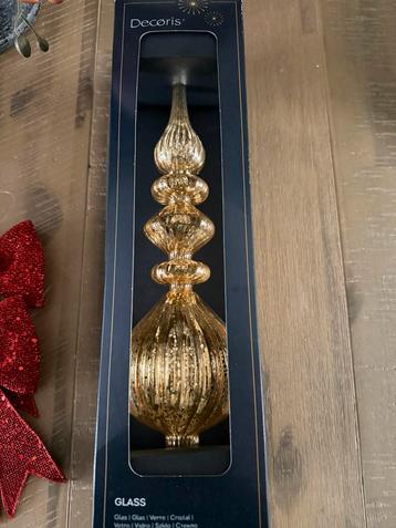 Mooie piek doorzichtig goud echt glas beschikbaar voor biedingen