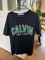 Calvin Klein shirt met groen logo, Blauw, Maat 48/50 (M), Ophalen of Verzenden, Zo goed als nieuw