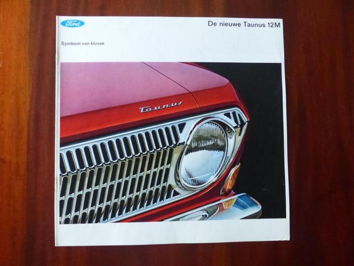 Ford Taunus 12M 1967 groot formaat brochure, Boeken, Auto's | Folders en Tijdschriften, Gelezen, Ford, Verzenden