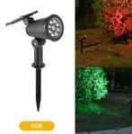 Outdoor Solar RGB LED tuin spot verschillende kleuren licht, Ophalen, Kunststof, Led, Nieuw
