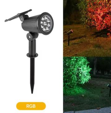 Outdoor Solar RGB LED tuin spot verschillende kleuren licht beschikbaar voor biedingen
