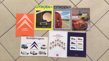 CITROEN   CATALOGUS FOLDER JAREN ROND 1980  LOT 7 x 