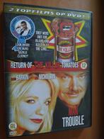 DVD Return of the Killer Tomatoes + Man Trouble, Vanaf 16 jaar, Ophalen of Verzenden, Zo goed als nieuw, Actiekomedie