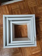 Witte Houten Wandkubussen Set, Ophalen, Zo goed als nieuw