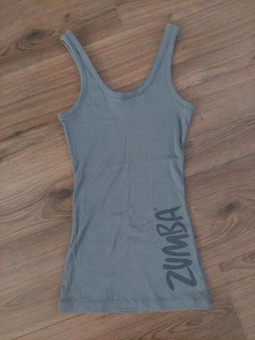 Zumba top grijs. Maat M. beschikbaar voor biedingen