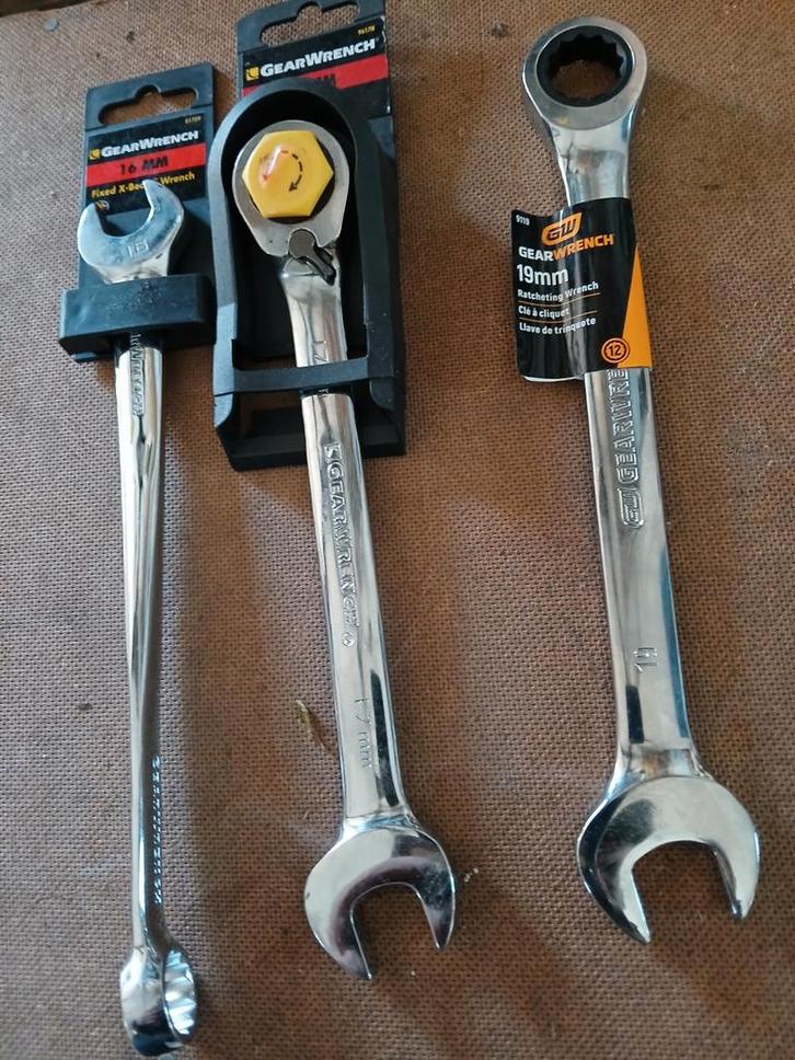 Gearwrench Steek Ring Ratel Sleutel Set, Doe-het-zelf en Verbouw, Gereedschap | Handgereedschap, Ophalen of Verzenden