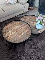 Set van drie salontafels, Huis en Inrichting, Tafels | Salontafels, Ophalen, 50 tot 100 cm, Rond, 50 tot 100 cm