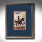 Cash miniatuur zijde schilderijen” Officier v.d Royal Horse, Nederland, Foto of Poster, Landmacht, Verzenden