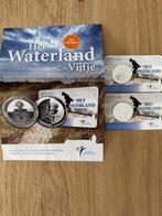 Waterland Vijfje 2 stuks, Koningin Beatrix, Zilver, Euro's, Ophalen of Verzenden