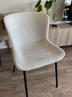 4 Witte Teddy Eetstoelen, Huis en Inrichting, Stoelen, Ophalen, Wit, Zo goed als nieuw, Vier