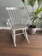 Grijze Schommelstoel - Perfect voor Ontspanning!, Huis en Inrichting, Stoelen, Ophalen, Gebruikt, Hout, Eén