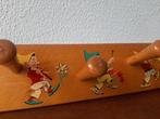 Vintage houten Simplex Toys kinder kapstokje Kabouters, Ophalen of Verzenden, Zo goed als nieuw