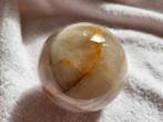 Bergkristal met limoniet, grote bol- Golden Heler, Verzamelen, Ophalen of Verzenden