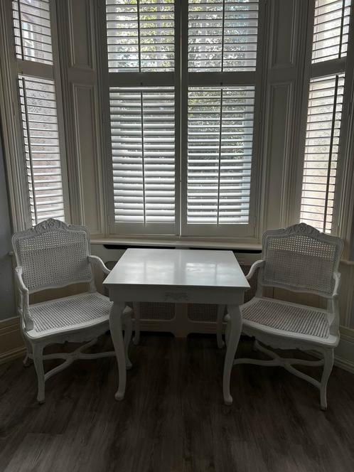 Brocante Set: Tafel & 2 Stoelen Louis XV Stijl, Antiek en Kunst, Antiek | Meubels | Stoelen en Banken, Ophalen