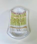 Asperge schaal Barbotine Majolica presenteer schaal, Huis en Inrichting, Ophalen of Verzenden, Zo goed als nieuw