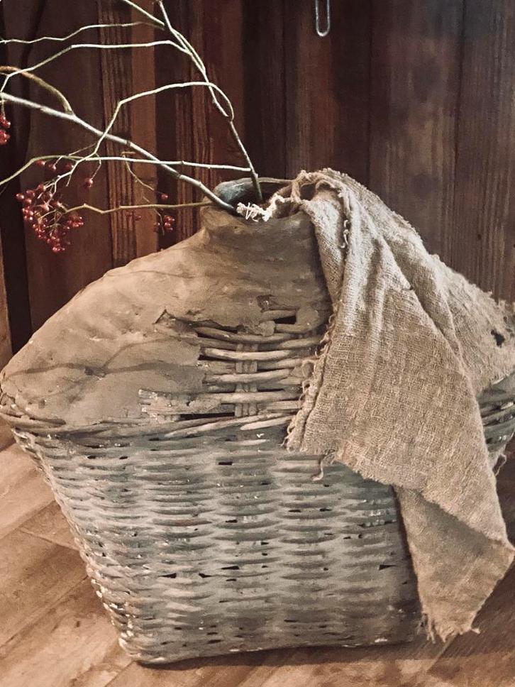 Vissersmand / leemand XL, Huis en Inrichting, Woonaccessoires | Vazen, Zo goed als nieuw, Overige kleuren, Minder dan 50 cm, Ophalen