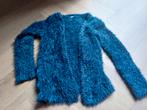 Blauw meisjes vest mt 134/140, Ophalen of Verzenden, Gebruikt, Meisje, Trui of Vest