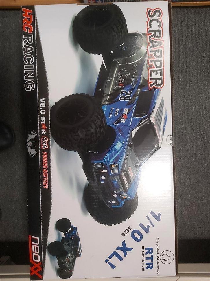 HRC15011BL2 1/10 XL Elektrisch - 4WD Monster Truck - RTR - H, Hobby en Vrije tijd, Modelbouw | Radiografisch | Auto's, Nieuw, Auto offroad