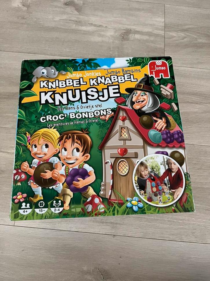 Jumbo Knibbel Knabbel Knuisje, Hobby en Vrije tijd, Gezelschapsspellen | Overige, Zo goed als nieuw, Ophalen