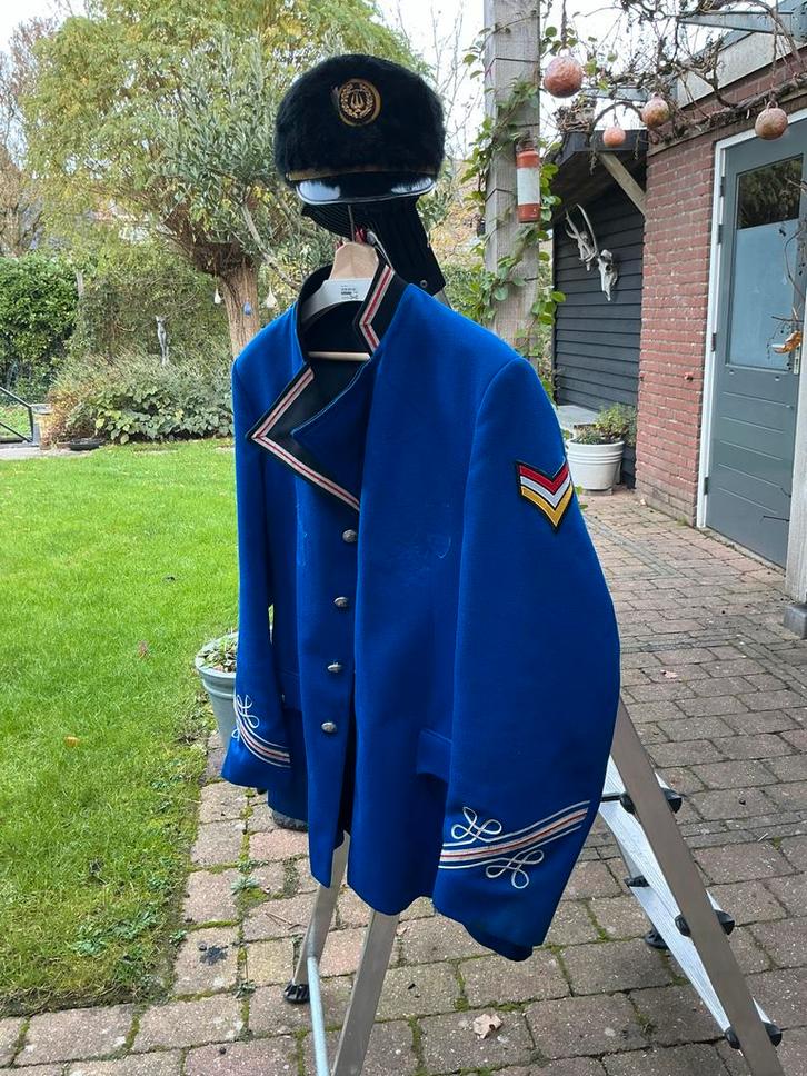 Carnavalsjas Fanfare incl. Pet, oeteldonk, Kleding | Heren, Carnavalskleding en Feestkleding, Gedragen, Overige maten, Ophalen of Verzenden