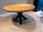 Ronde Eikenhouten eettafel - diameter 130 cm, Huis en Inrichting, Tafels | Eettafels, Ophalen, Gebruikt, Vijf personen of meer