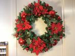 Unieke grote kerstkrans met verlichting 65 cm, Ophalen of Verzenden, Nieuw