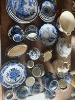 Verschillend blauw met wit servies antiek brocante, Antiek en Kunst, Antiek | Servies los, Ophalen