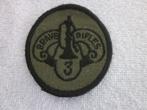 Embleem 3e Pantser Cavalerie Regiment diameter 7 cm., Ophalen of Verzenden, Landmacht, Amerika, Embleem of Badge