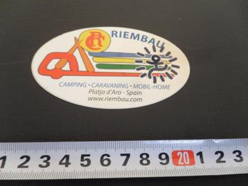 sticker Spanje RIEMNAU Camping Caravabibg Platja d'Aro *  beschikbaar voor biedingen