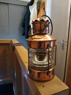 Koperen Scheepslantaarn, Gebruikt, Glas, Minder dan 50 cm, Maritiem