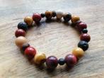 Nieuwe zelfgemaakte armband met stenen mookaiet kralen, Overige materialen, Nieuw, Ophalen of Verzenden, Overige kleuren