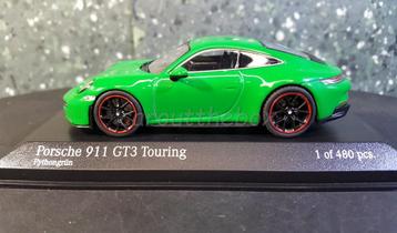 Porsche 911 GT3 Touring groen 1/43 Minichamps beschikbaar voor biedingen