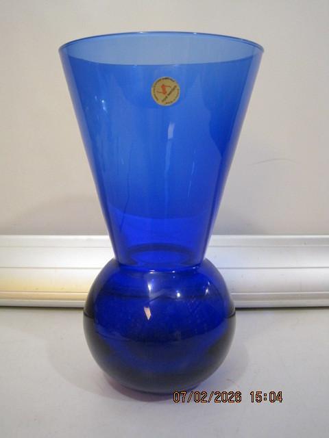 leerdam frans molenaar vaas 22,5 cm hoog (375), Antiek en Kunst, Antiek | Glas en Kristal, Ophalen of Verzenden