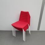 4x Midj italiaanse design vergaderstoelen - rode stof, Huis en Inrichting, Nieuw, Ophalen of Verzenden, Vier, Stof