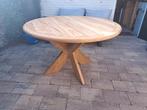 Ronde Teak Tuintafel Malta, NU IN PRIJS VERLAAGD, Ophalen, Zo goed als nieuw, Rond, Teakhout