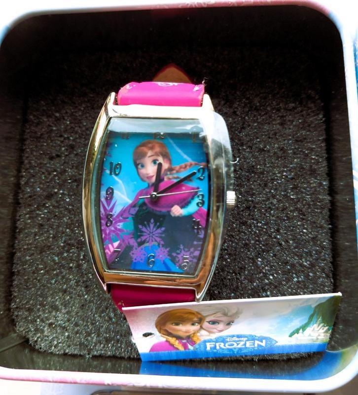 Disney Frozen Anna horloge, Geschenkdoos [Box F 329 - 331], Sieraden, Tassen en Uiterlijk, Horloges | Kinderen, Nieuw, Meisje