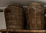2 Riviera Maison rattan ginger potten, Huis en Inrichting, Ophalen, Zo goed als nieuw, Rond, Riet