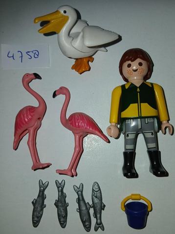 Playmobil 4758 Dierenverzorger met exotische vogels beschikbaar voor biedingen