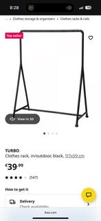 Ikea turbo clothes rack, Kleding | Dames, Kledingrekken, Ophalen, Zo goed als nieuw