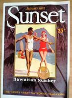 Art Deco zeldzame poster Hawaiian Number Jan. 1927, Rechthoekig Liggend, Nieuw, Ophalen of Verzenden, Sport