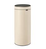 Brabantia afvalemmer Touch Bin 30l Soft beige, Ophalen, 50 tot 75 cm, Zo goed als nieuw, Rvs
