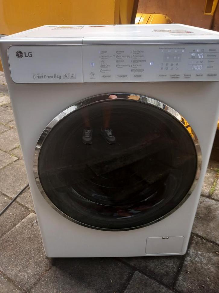 Wasmachine LG 8 kg, Witgoed en Apparatuur, Wasmachines, Zo goed als nieuw, Voorlader, 8 tot 10 kg, 85 tot 90 cm, 1200 tot 1600 toeren