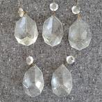 5 pegels diamant vlieger onderdelen kroonluchter, Ophalen of Verzenden, Gebruikt, Glas