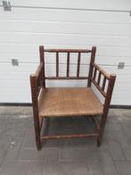 oud Hollandse stoel met gedraaide poten en rieten zitting, Huis en Inrichting, Stoelen, Riet of Rotan, Gebruikt, Eén, Ophalen