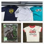 Setje truitje wit grijs Bijenkorf / 4x shirt maat 86, Kinderen en Baby's, Ophalen of Verzenden, Meisje