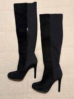 Zwarte kniehoge laarzen - Maat 36, Kleding | Dames, Schoenen, Ophalen, Zo goed als nieuw, Zwart, Hoge laarzen